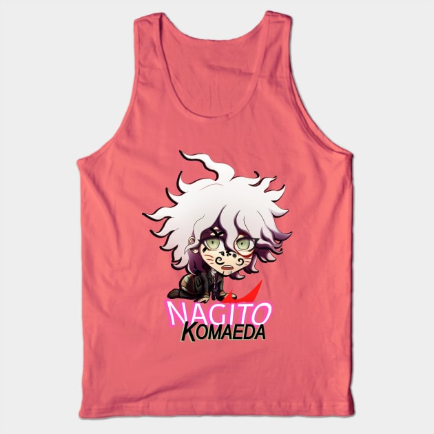 DANGAN RONPA! Chibi Marked Komaeda Tank Top by Angsty-angst